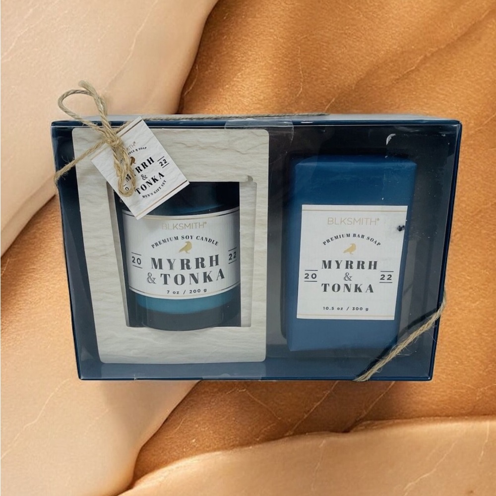 Myrrh & Tonka Candle & Soap Soy Wax Coffee Table Decor
